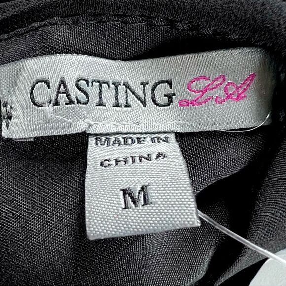 Charlotte Russe Y2K Whimsygoth Witchcore Black Asymmetrical Hem Sleeveless Dress - Picture 6 of 15